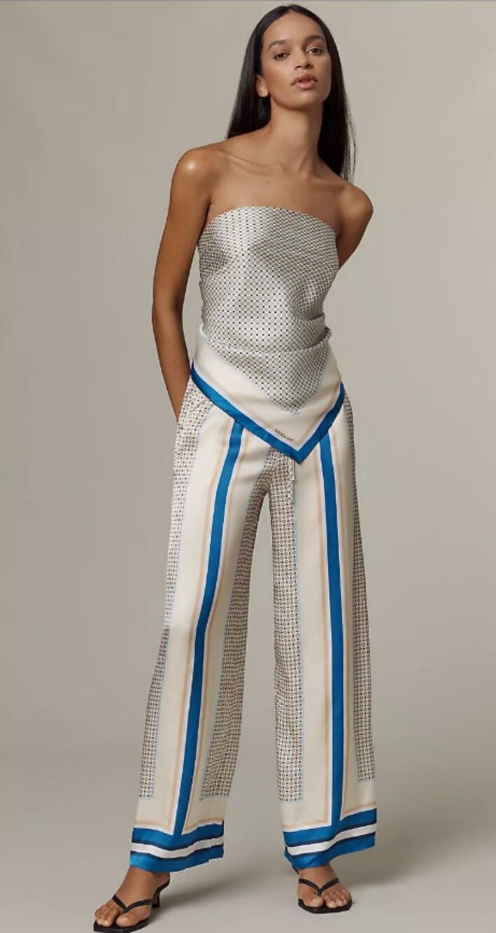 NWT Shona Joy Meret Relaxed Satin Drawstring High Riese Pants - Size 10